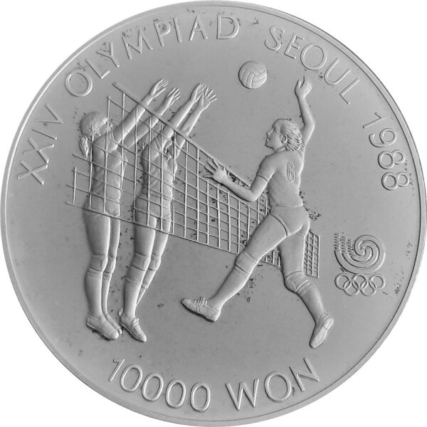 Südkorea 10 000 Won Olympiade Seoul 1988 I 1986 1988 925 1000 Sil