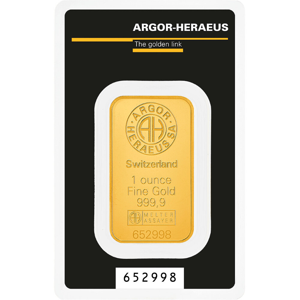 Argor Heraeus Gramm Goldbarren Lbma Zertifiziert Kinebarren