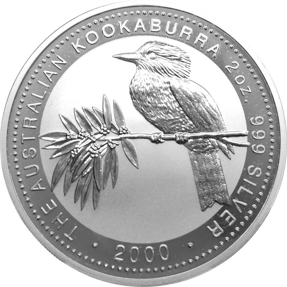 Australien Kookaburra 2000 2 Oz Silber 95 00