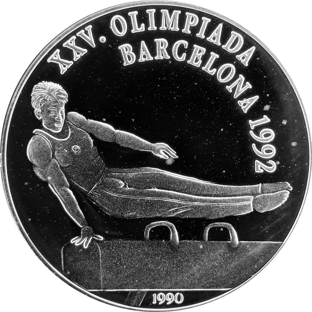 Kuba 10 Pesos 1990 XXV Olympische Sommerspiele 1992 In Barcelona