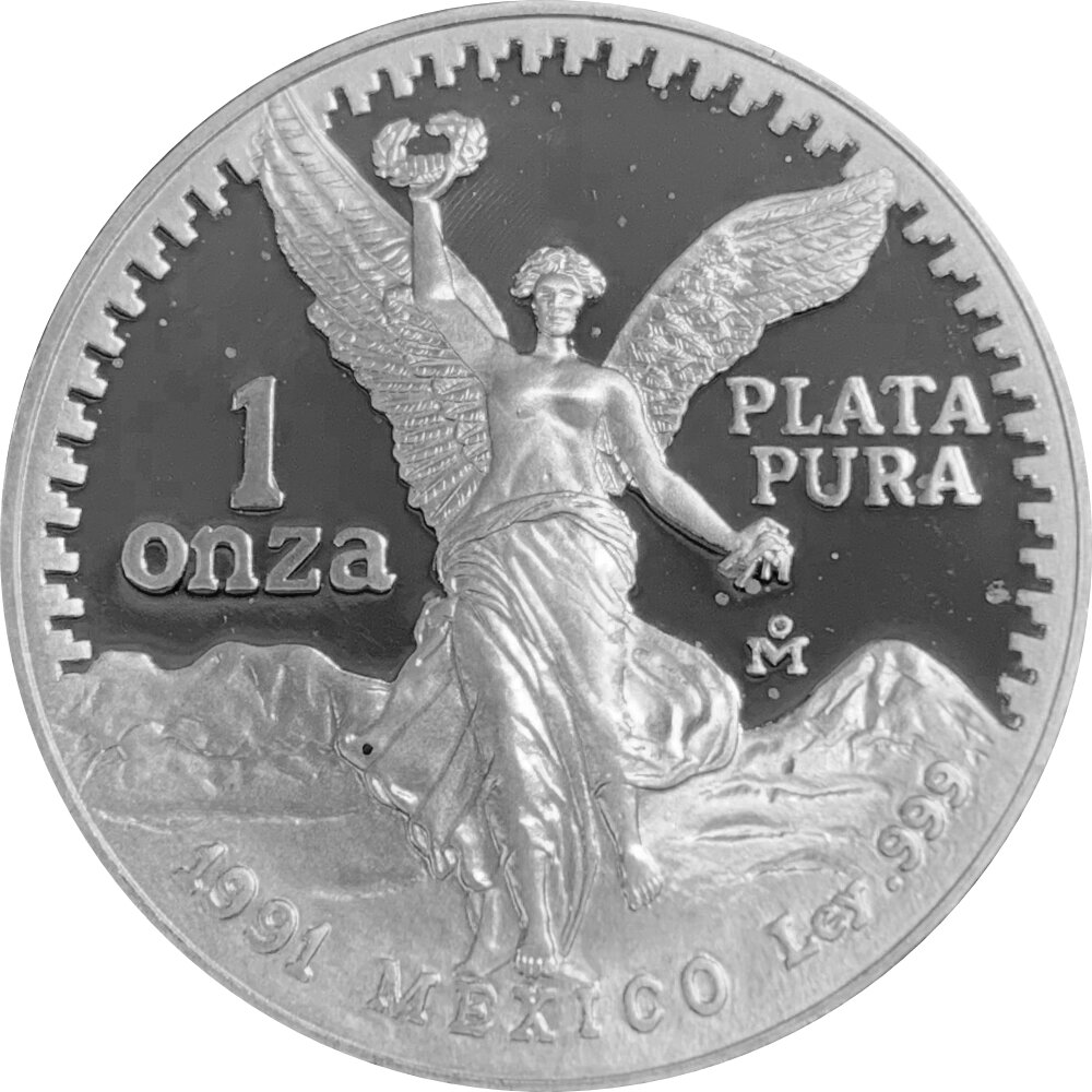 Mexiko Libertad Oz Silber Polierte Platte