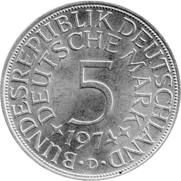 J 387 Deutschland 5 Deutsche Mark 1951 J Kursmünze 625 1000 Silber