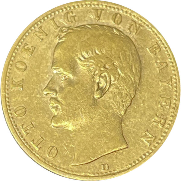 10 Mark 1878, D, Bayern cheapest Ludwig II., Kaiserreich, Goldmünze, J.196