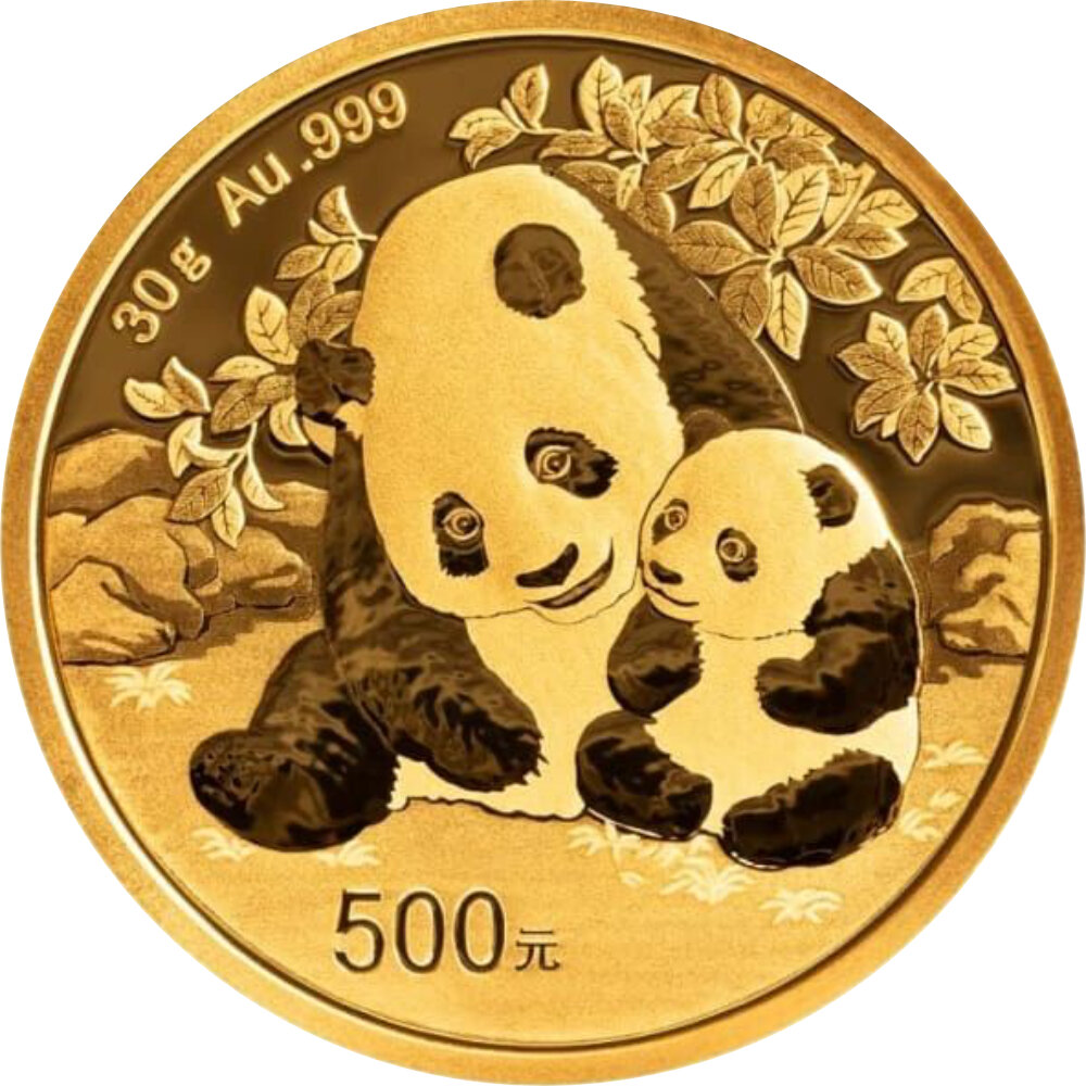 China Panda 2024 30 Gramm Gold - Original-Folie, 2.238,00