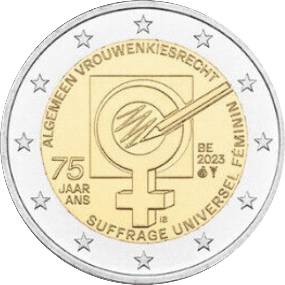 Belgien 2 Euro 2023 Frauenwahlrecht 1290