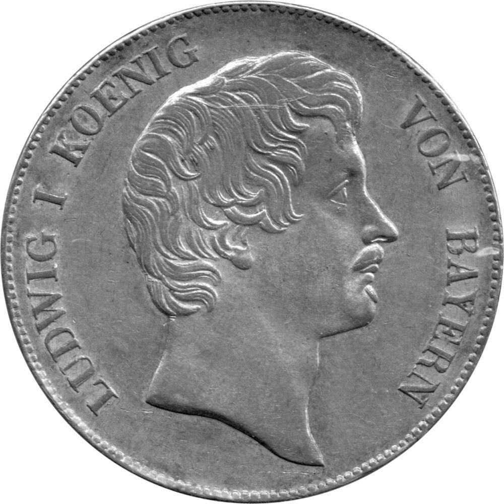 Bayern 1 Kronentaler 1837 König Ludwig I. 18251848, KM751, 570,00