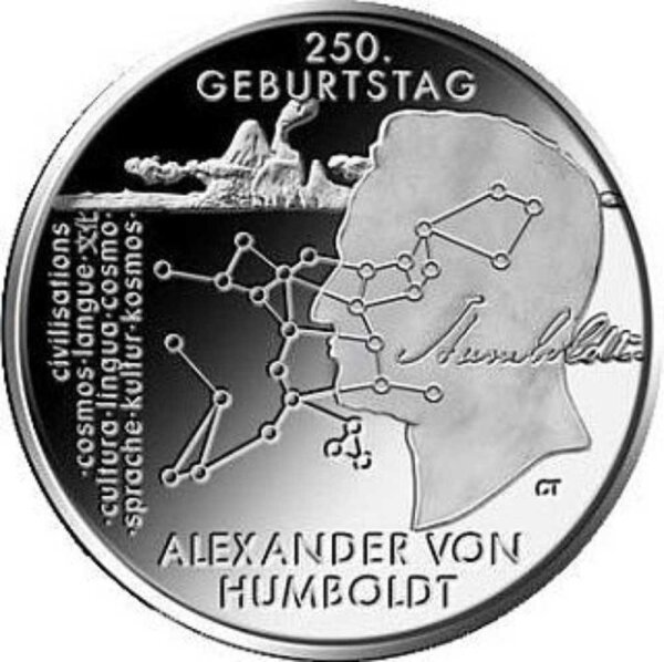 Deutschland 20 Euro 2019 250. Geburtstag Alexander von Humboldt, 24,40