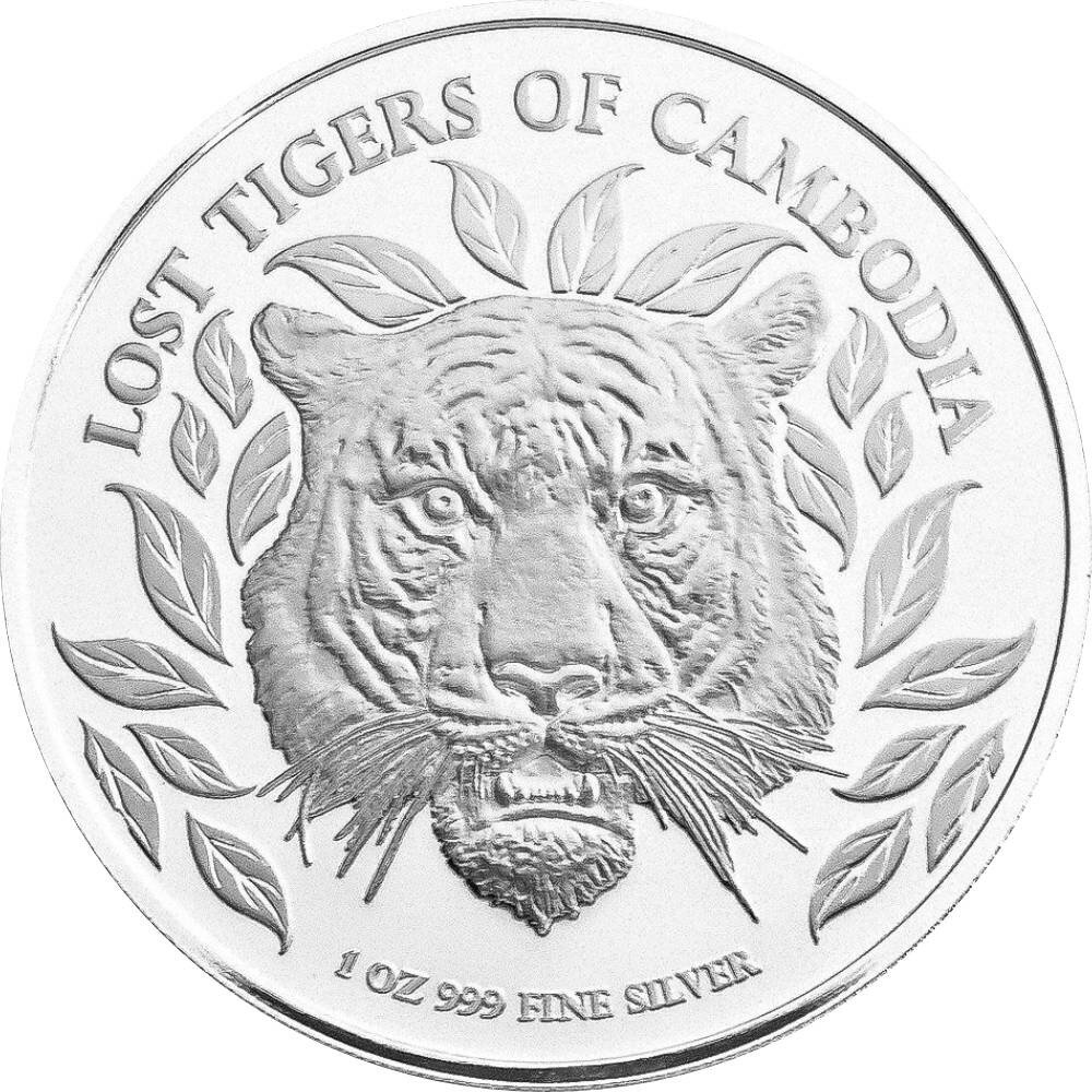 Cambodia Lost Tigers of Cambodia 2. Ausgabe 2023 1 oz Silber, 32,89 €